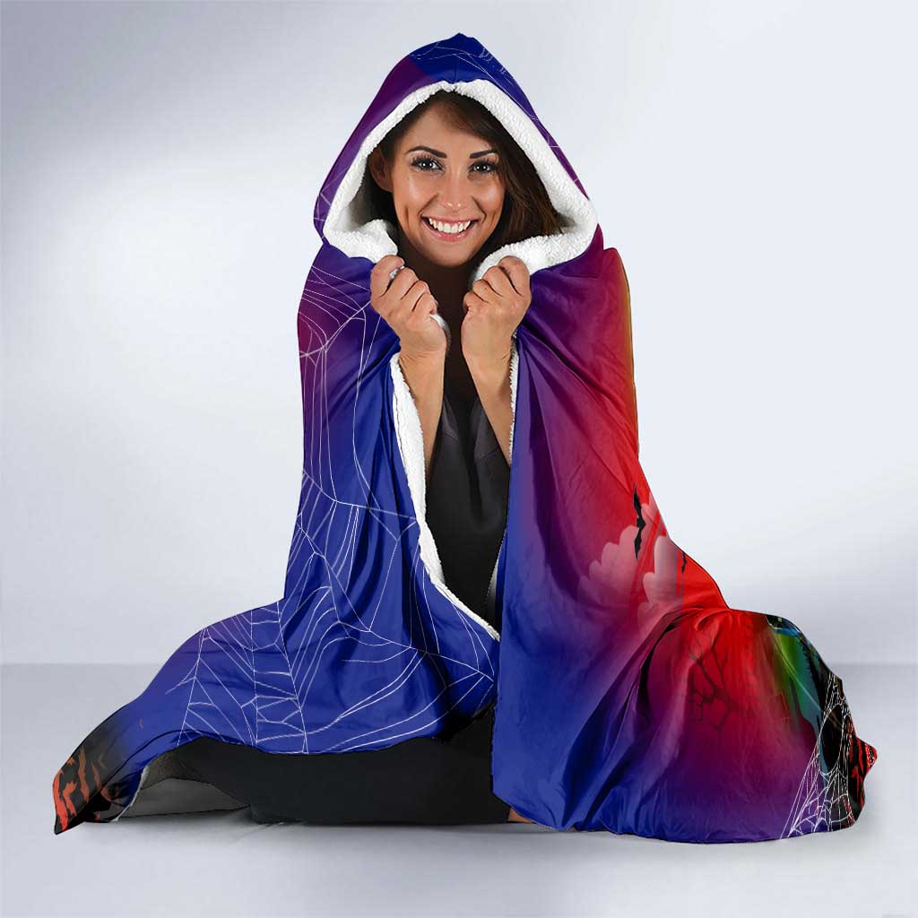 We Are Warriors Halloween Hooded Blanket Pumpkin Scary Spooky Season - Aussie Hoodie