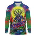 We Are Warriors Halloween Long Sleeve Polo Shirt Pumpkin Scary Spooky Season - Aussie Hoodie
