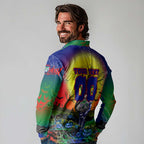 We Are Warriors Halloween Long Sleeve Polo Shirt Pumpkin Scary Spooky Season - Aussie Hoodie