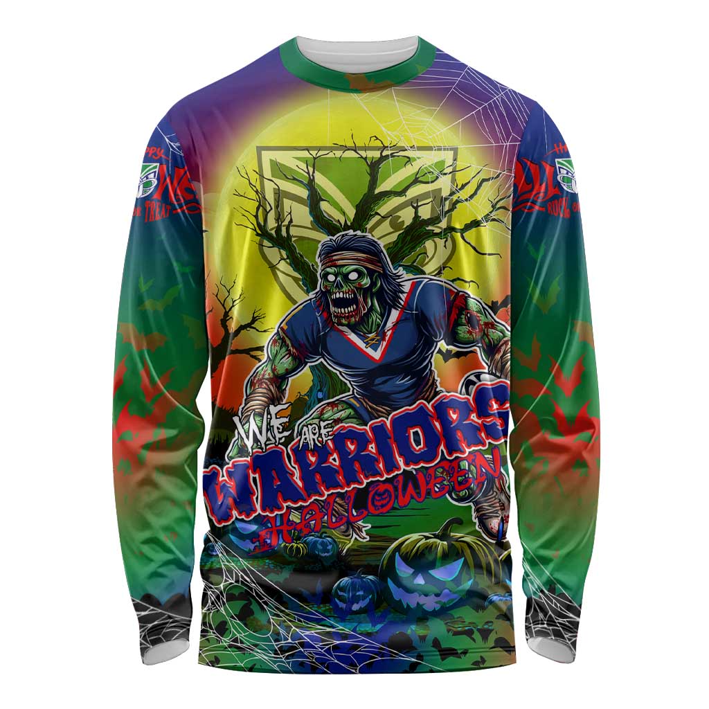 We Are Warriors Halloween Long Sleeve Shirt Pumpkin Scary Spooky Season - Aussie Hoodie