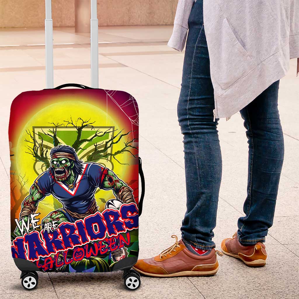 We Are Warriors Halloween Luggage Cover Pumpkin Scary Spooky Season - Aussie Hoodie