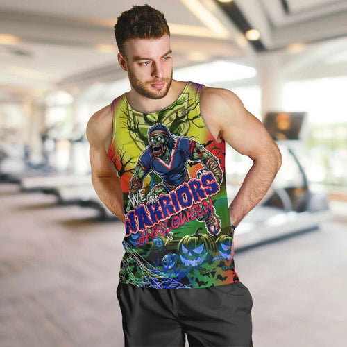 We Are Warriors Halloween Men Tank Top Pumpkin Scary Spooky Season - Aussie Hoodie