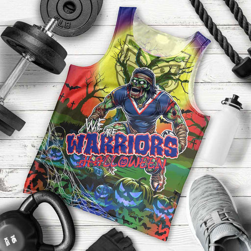 We Are Warriors Halloween Men Tank Top Pumpkin Scary Spooky Season - Aussie Hoodie