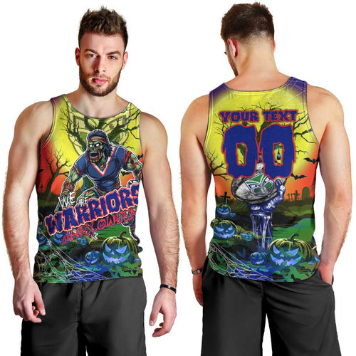 We Are Warriors Halloween Men Tank Top Pumpkin Scary Spooky Season - Aussie Hoodie