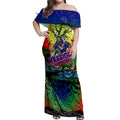 We Are Warriors Halloween Off Shoulder Maxi Dress Pumpkin Scary Spooky Season - Aussie Hoodie