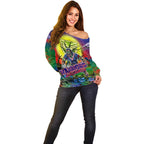 We Are Warriors Halloween Off Shoulder Sweater Pumpkin Scary Spooky Season - Aussie Hoodie