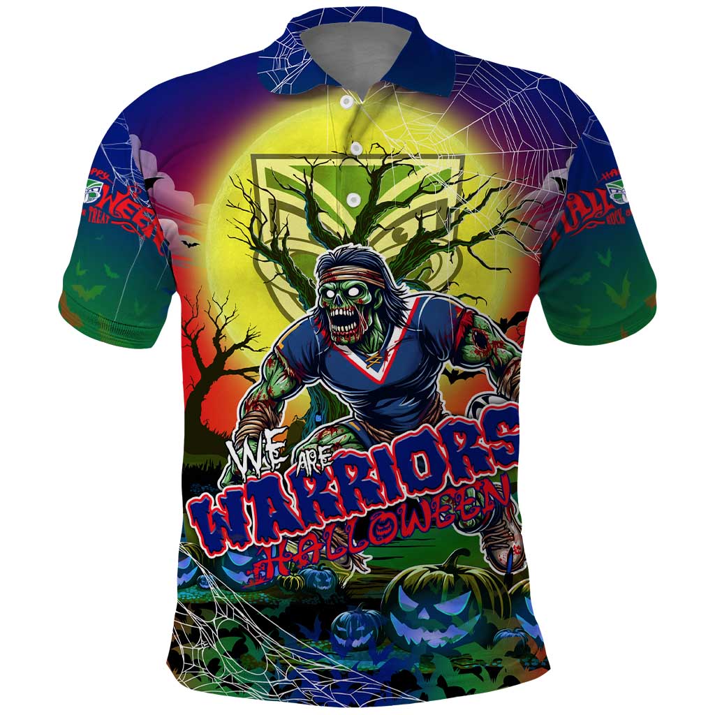 We Are Warriors Halloween Polo Shirt Pumpkin Scary Spooky Season - Aussie Hoodie