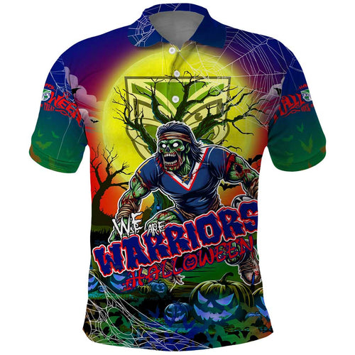 We Are Warriors Halloween Polo Shirt Pumpkin Scary Spooky Season - Aussie Hoodie