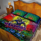 We Are Warriors Halloween Quilt Bed Set Pumpkin Scary Spooky Season - Aussie Hoodie