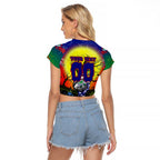 We Are Warriors Halloween Raglan Cropped T Shirt Pumpkin Scary Spooky Season - Aussie Hoodie