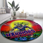 We Are Warriors Halloween Round Carpet Pumpkin Scary Spooky Season - Aussie Hoodie