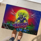 We Are Warriors Halloween Rubber Doormat Pumpkin Scary Spooky Season - Aussie Hoodie