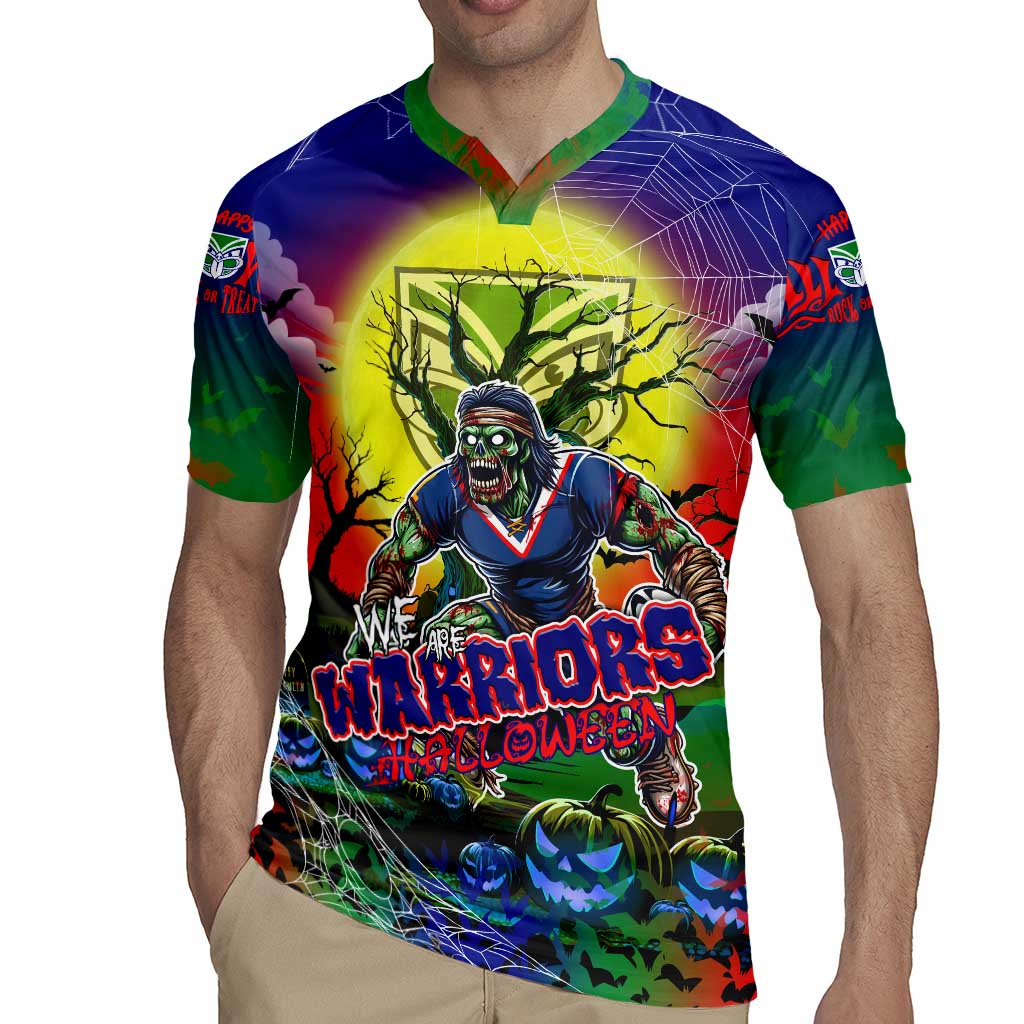 We Are Warriors Halloween Rugby Jersey Pumpkin Scary Spooky Season - Aussie Hoodie