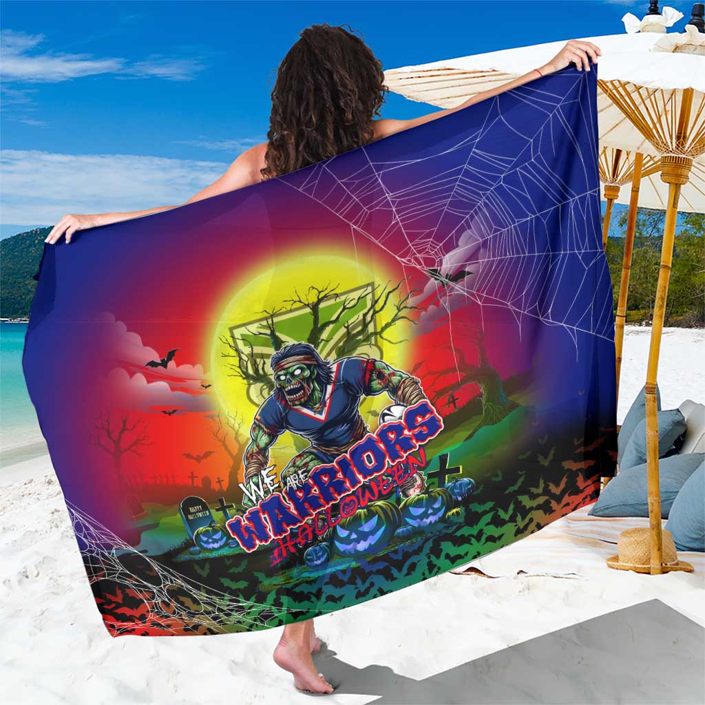 We Are Warriors Halloween Sarong Pumpkin Scary Spooky Season - Aussie Hoodie