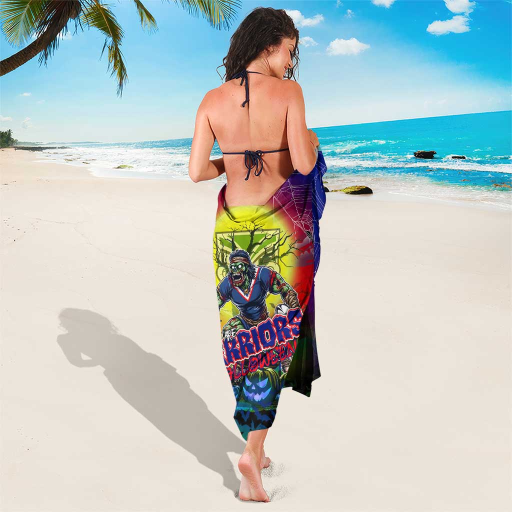 We Are Warriors Halloween Sarong Pumpkin Scary Spooky Season - Aussie Hoodie