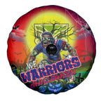 We Are Warriors Halloween Spare Tire Cover Pumpkin Scary Spooky Season - Aussie Hoodie