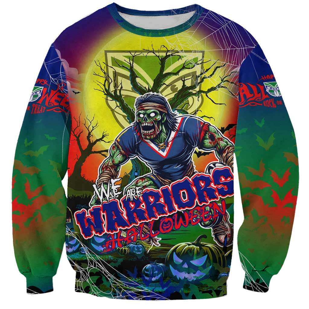 We Are Warriors Halloween Sweatshirt Pumpkin Scary Spooky Season - Aussie Hoodie