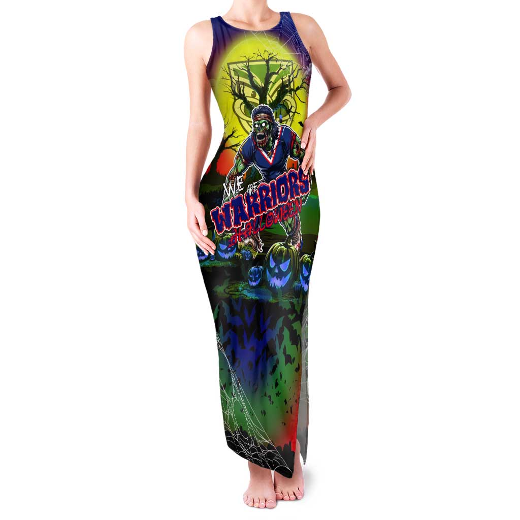 We Are Warriors Halloween Tank Maxi Dress Pumpkin Scary Spooky Season - Aussie Hoodie