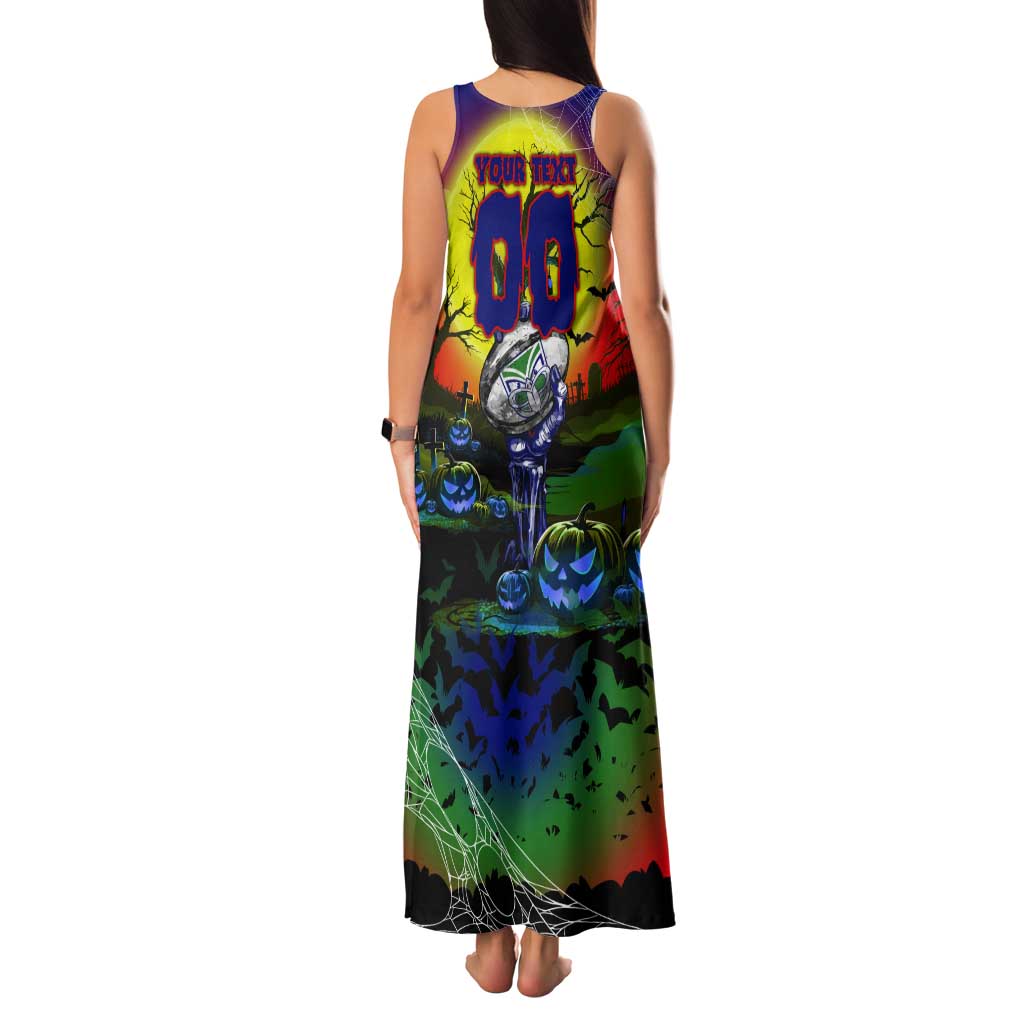 We Are Warriors Halloween Tank Maxi Dress Pumpkin Scary Spooky Season - Aussie Hoodie