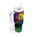 We Are Warriors Halloween Tumbler With Handle Pumpkin Scary Spooky Season - Aussie Hoodie