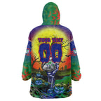 We Are Warriors Halloween Wearable Blanket Hoodie Pumpkin Scary Spooky Season - Aussie Hoodie