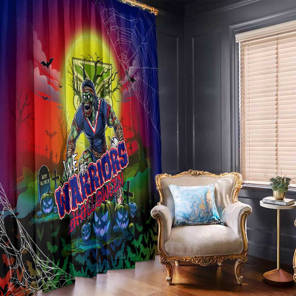 We Are Warriors Halloween Window Curtain Pumpkin Scary Spooky Season - Aussie Hoodie