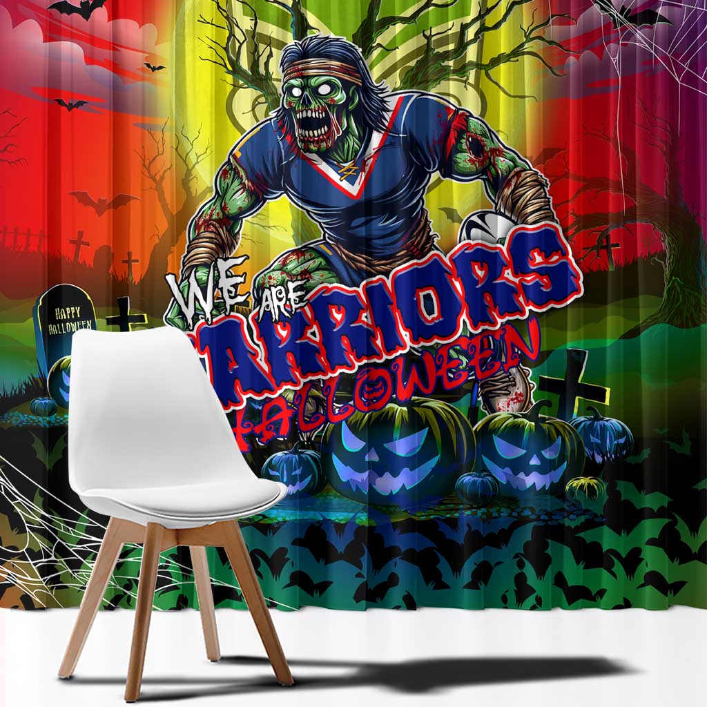 We Are Warriors Halloween Window Curtain Pumpkin Scary Spooky Season - Aussie Hoodie