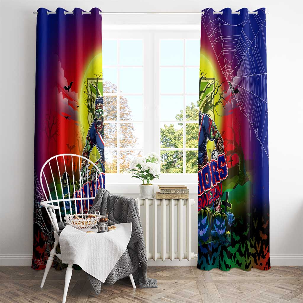 We Are Warriors Halloween Window Curtain Pumpkin Scary Spooky Season - Aussie Hoodie