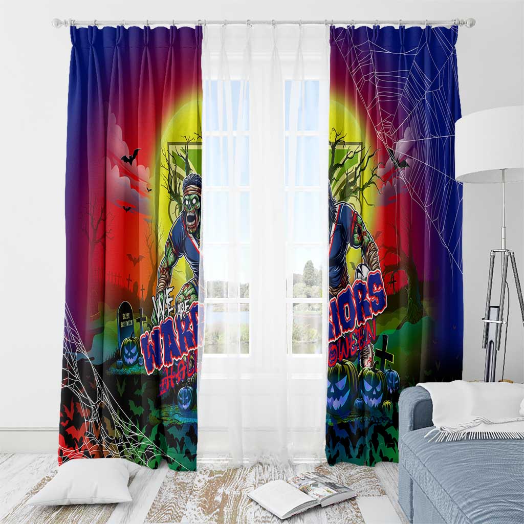 We Are Warriors Halloween Window Curtain Pumpkin Scary Spooky Season - Aussie Hoodie
