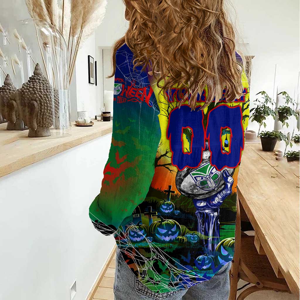 We Are Warriors Halloween Women Casual Shirt Pumpkin Scary Spooky Season - Aussie Hoodie
