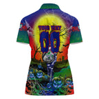 We Are Warriors Halloween Women Polo Shirt Pumpkin Scary Spooky Season - Aussie Hoodie