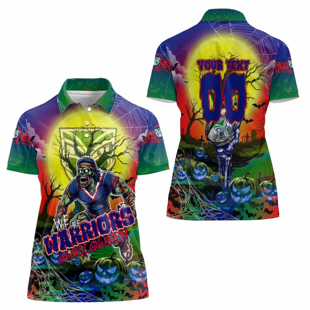 We Are Warriors Halloween Women Polo Shirt Pumpkin Scary Spooky Season - Aussie Hoodie