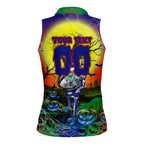 We Are Warriors Halloween Women Sleeveless Polo Shirt Pumpkin Scary Spooky Season - Aussie Hoodie