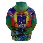 We Are Warriors Halloween Zip Hoodie Pumpkin Scary Spooky Season - Aussie Hoodie