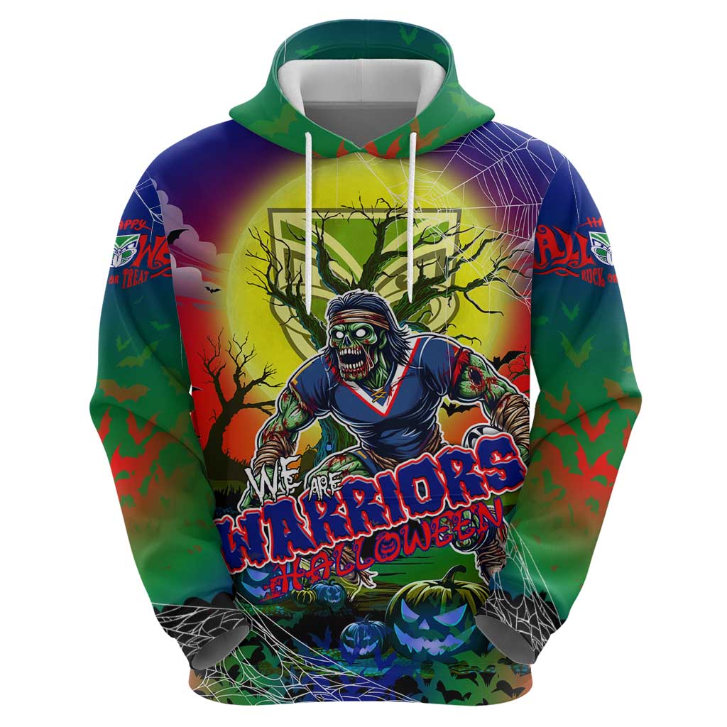 We Are Warriors Halloween Zip Hoodie Pumpkin Scary Spooky Season - Aussie Hoodie