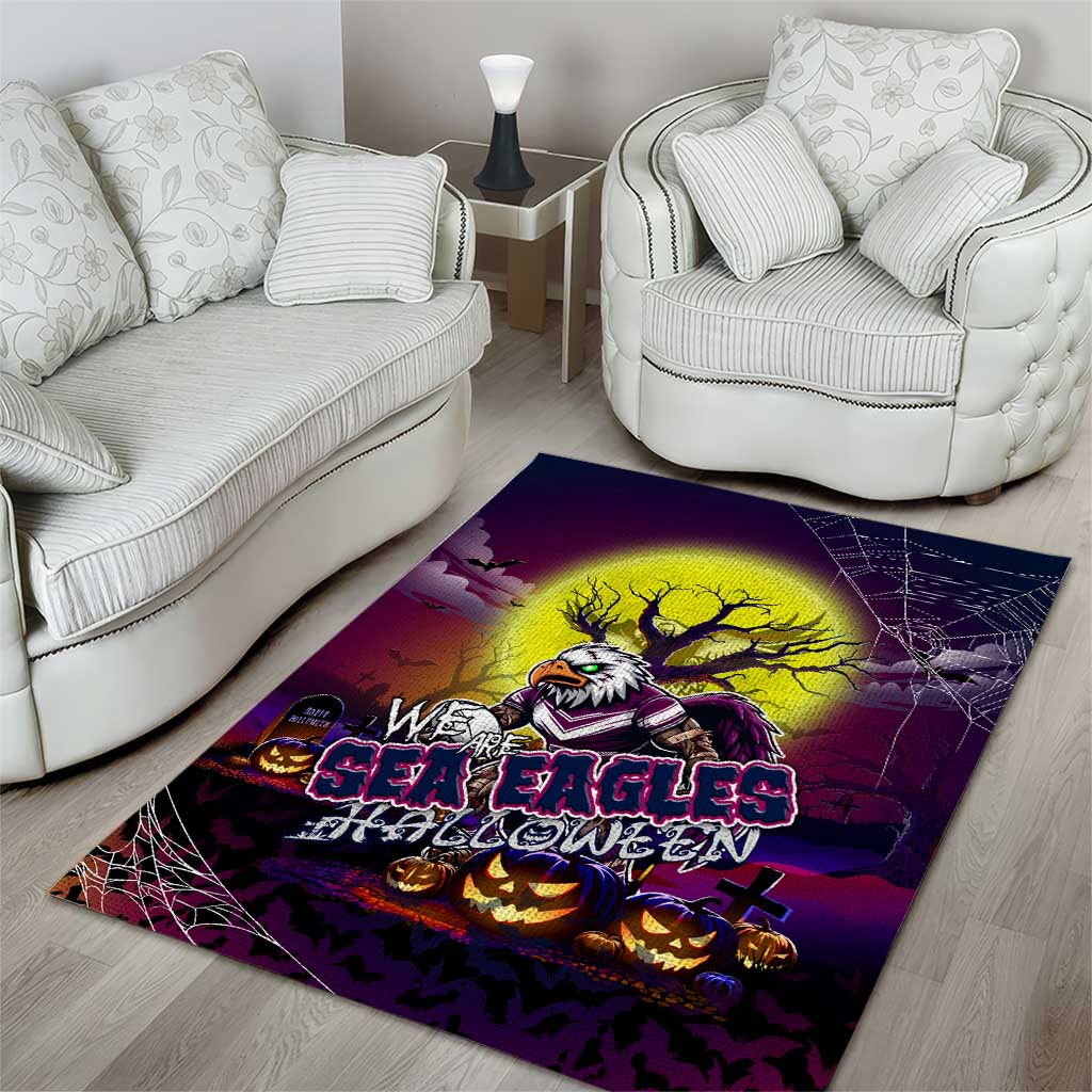 We Are Sea Eagles Halloween Area Rug Pumpkin Scary Spooky Season - Aussie Hoodie