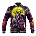 We Are Sea Eagles Halloween Baseball Jacket Pumpkin Scary Spooky Season - Aussie Hoodie