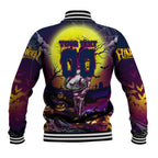 We Are Sea Eagles Halloween Baseball Jacket Pumpkin Scary Spooky Season - Aussie Hoodie