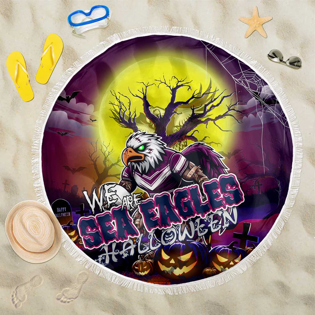 We Are Sea Eagles Halloween Beach Blanket Pumpkin Scary Spooky Season - Aussie Hoodie