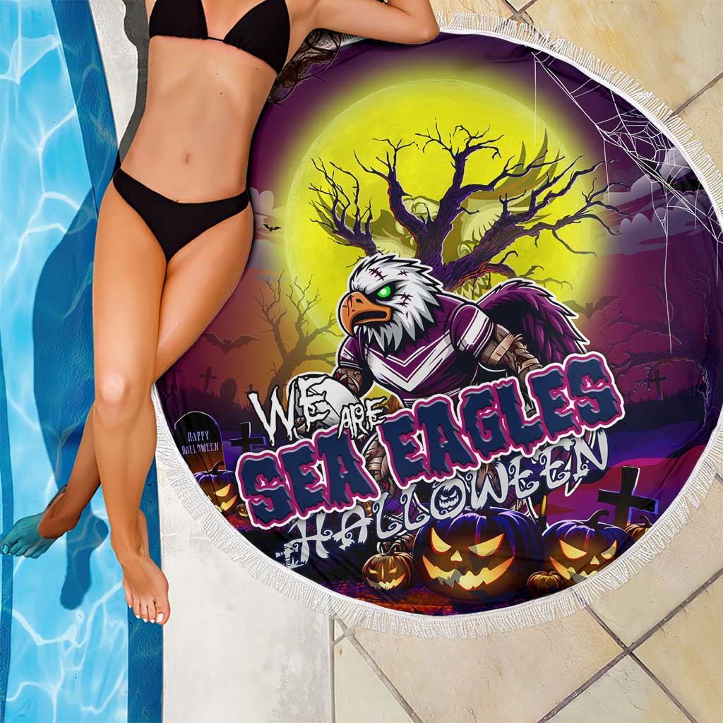 We Are Sea Eagles Halloween Beach Blanket Pumpkin Scary Spooky Season - Aussie Hoodie