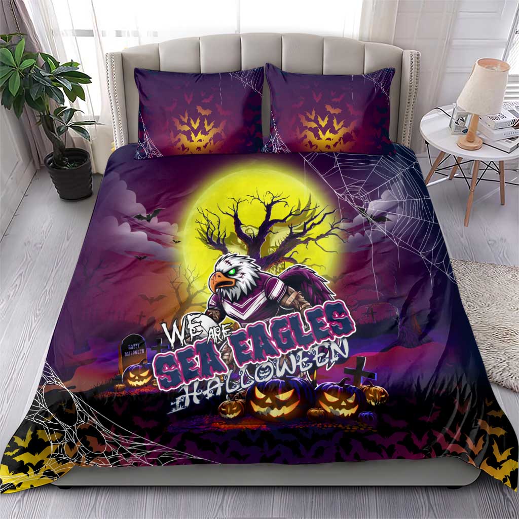 We Are Sea Eagles Halloween Bedding Set Pumpkin Scary Spooky Season - Aussie Hoodie