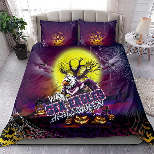 We Are Sea Eagles Halloween Bedding Set Pumpkin Scary Spooky Season - Aussie Hoodie