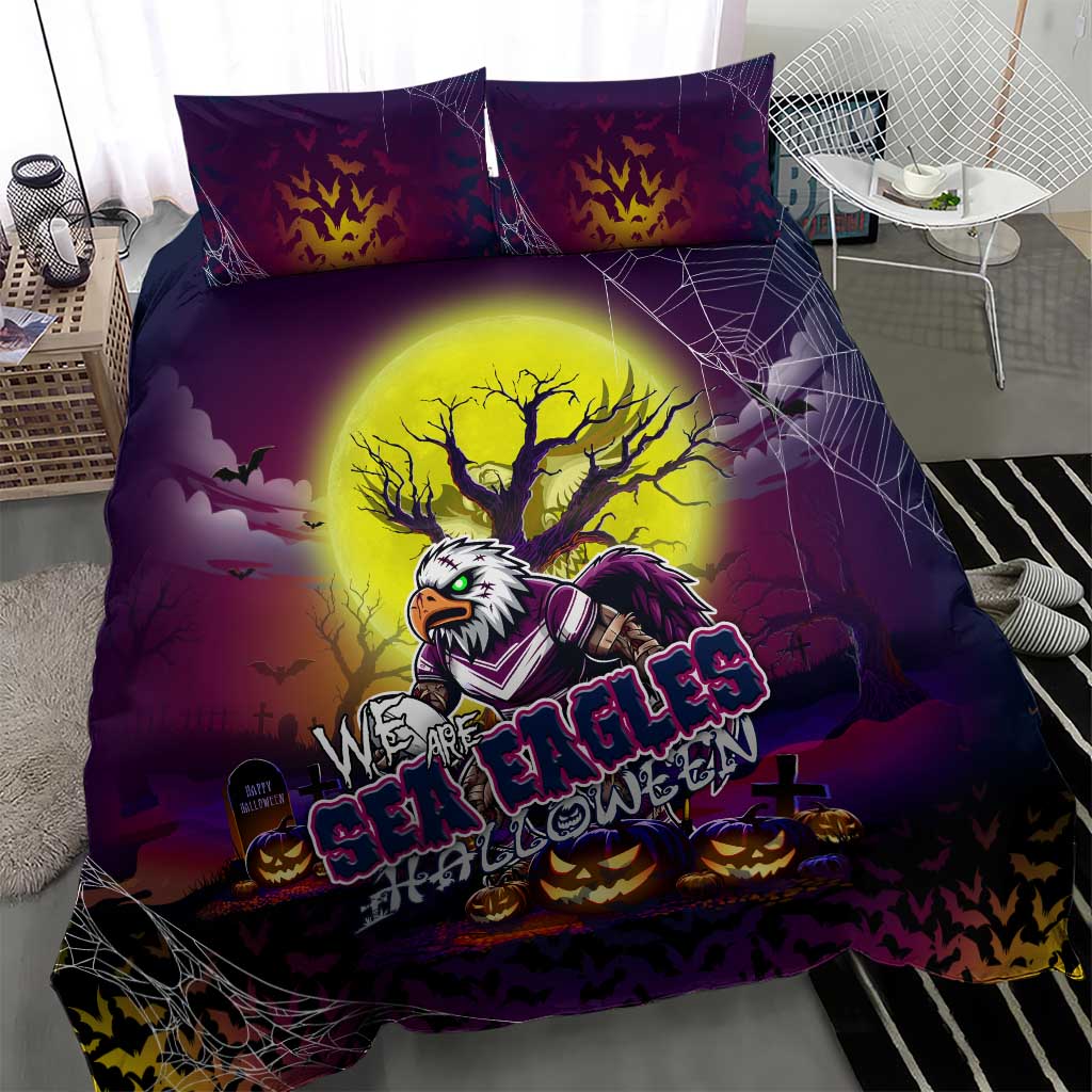 We Are Sea Eagles Halloween Bedding Set Pumpkin Scary Spooky Season - Aussie Hoodie