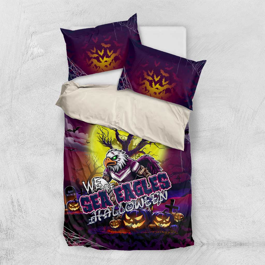 We Are Sea Eagles Halloween Bedding Set Pumpkin Scary Spooky Season - Aussie Hoodie