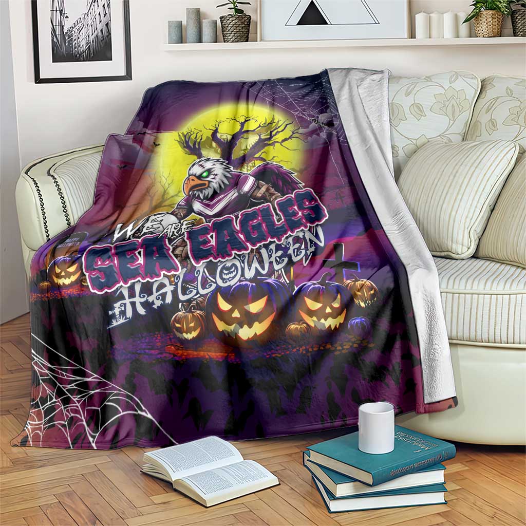 We Are Sea Eagles Halloween Blanket Pumpkin Scary Spooky Season - Aussie Hoodie