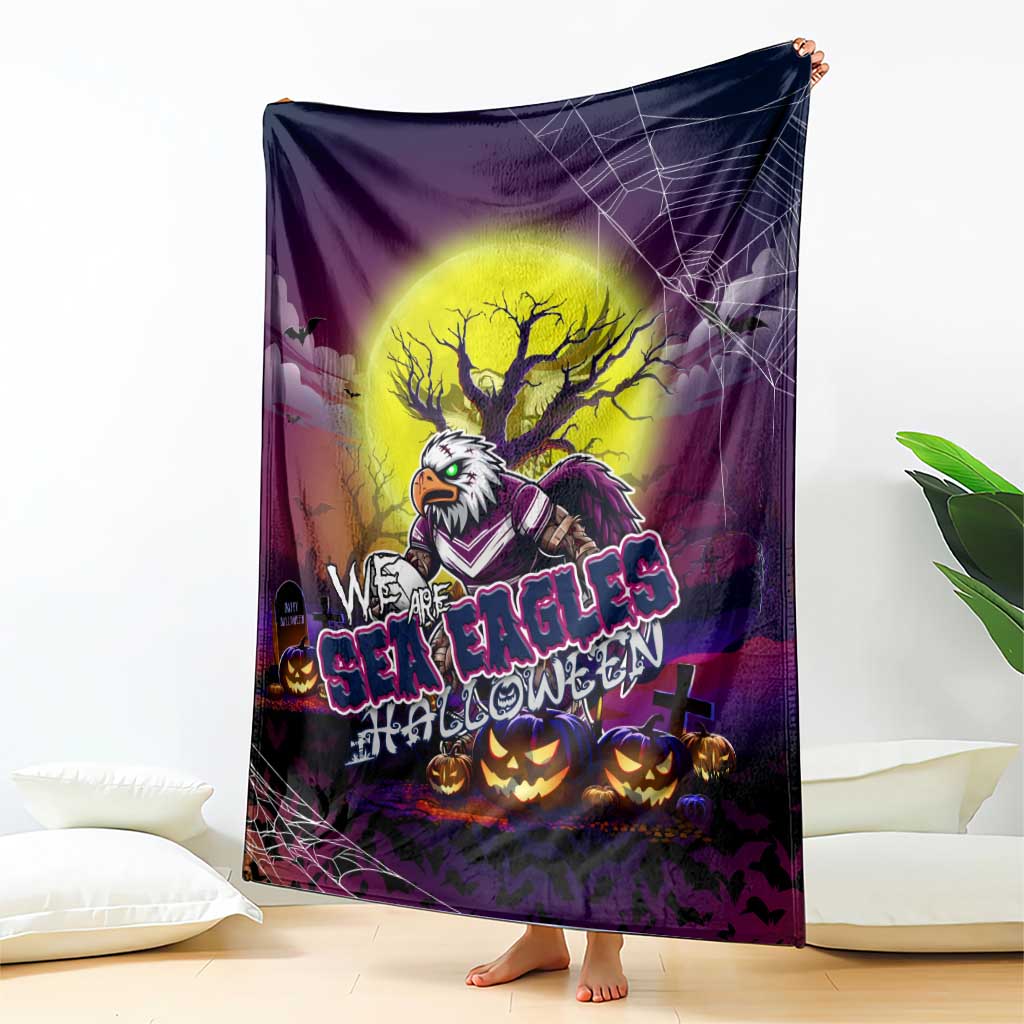 We Are Sea Eagles Halloween Blanket Pumpkin Scary Spooky Season - Aussie Hoodie