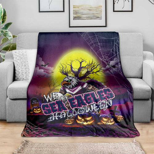 We Are Sea Eagles Halloween Blanket Pumpkin Scary Spooky Season - Aussie Hoodie