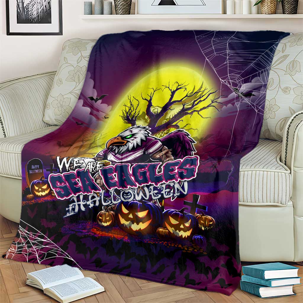 We Are Sea Eagles Halloween Blanket Pumpkin Scary Spooky Season - Aussie Hoodie