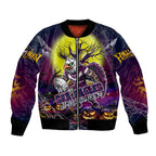 We Are Sea Eagles Halloween Bomber Jacket Pumpkin Scary Spooky Season - Aussie Hoodie