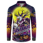 We Are Sea Eagles Halloween Button Sweatshirt Pumpkin Scary Spooky Season - Aussie Hoodie